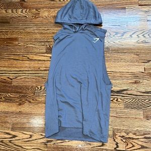 Gym shark sleeveless hoodie